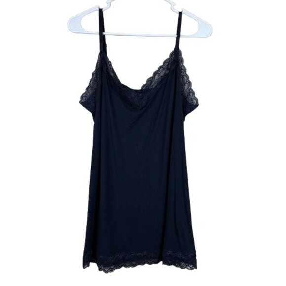Lane Bryant Essential Lace Cami Navy Sz 14/16 Y2K Style - Picture 1 of 5